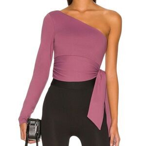 NEW Susana Monaco Sample Piece One Arm Tie Waist Top Lip Gloss Small